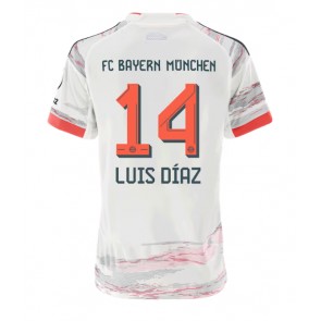 Lacne Ženy Futbalové dres Bayern Munich Luis Diaz #14 2025-26 Krátky Rukáv - Preč